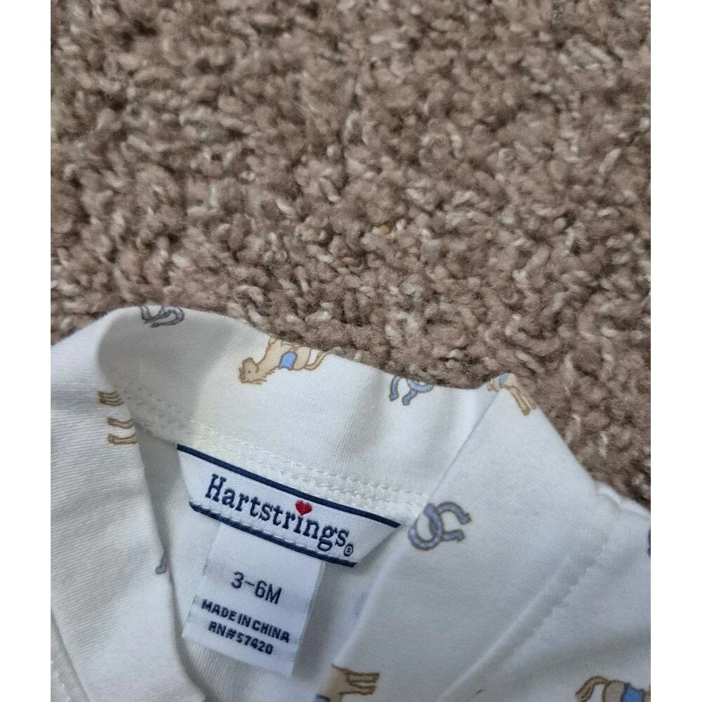 Hartstrings sleeper supima cotton size 3-6 months